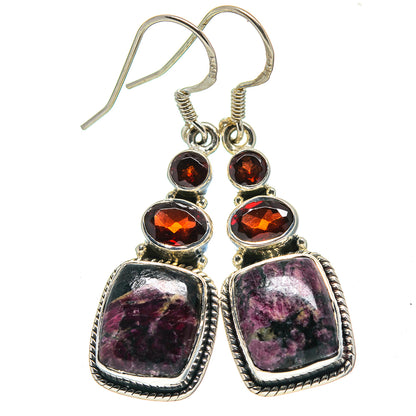 Russian Eudialyte Earrings handcrafted by Ana Silver Co - EARR414733