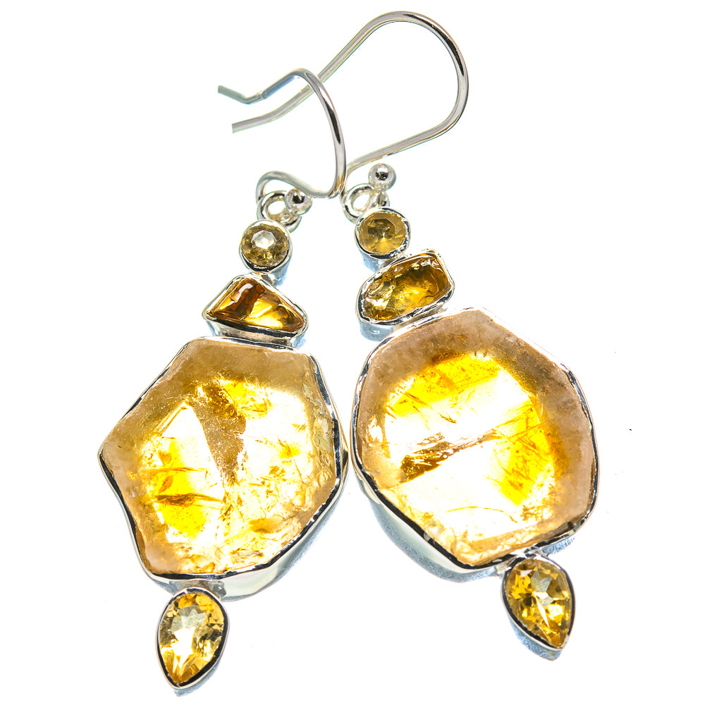 Citrine Earrings handcrafted by Ana Silver Co - EARR414736