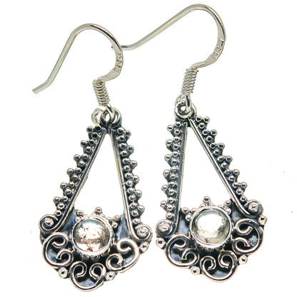Rainbow Moonstone Earrings handcrafted by Ana Silver Co - EARR414740