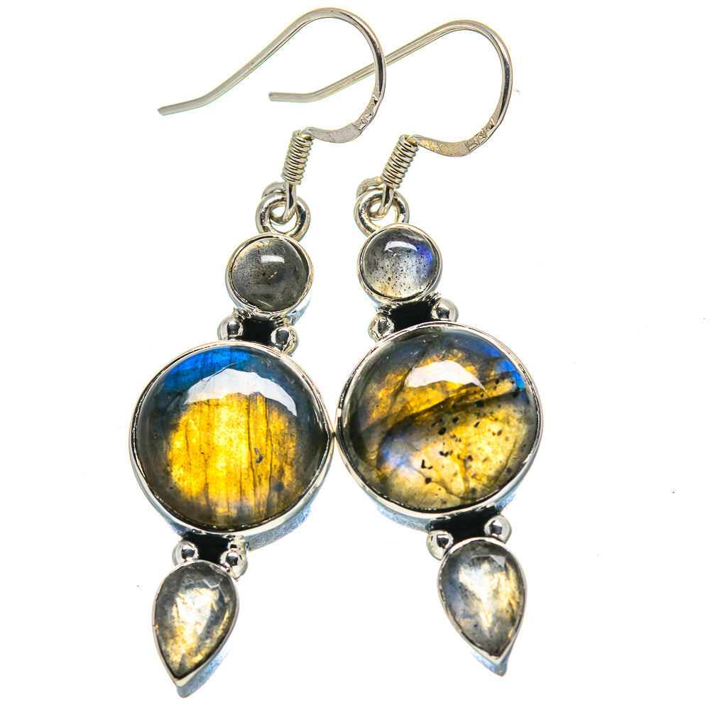 Labradorite Earrings handcrafted by Ana Silver Co - EARR414744