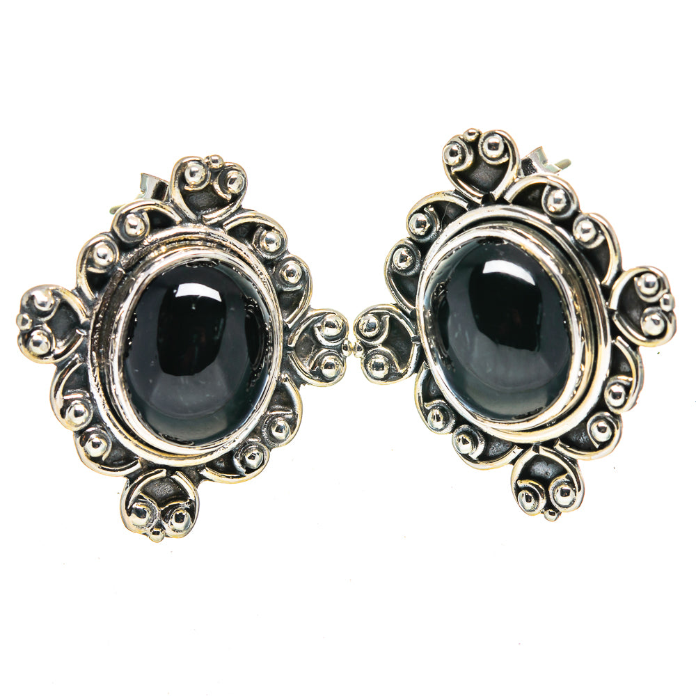 Star Diopside Earrings handcrafted by Ana Silver Co - EARR414748