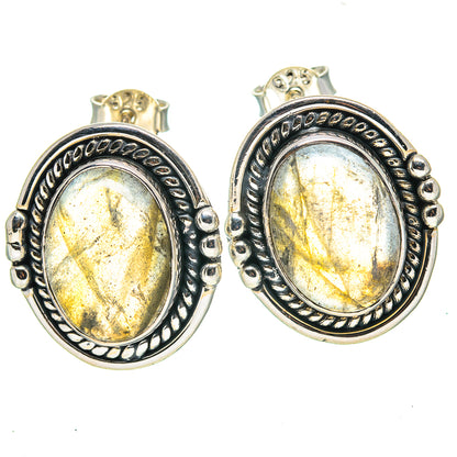 Labradorite Earrings handcrafted by Ana Silver Co - EARR414749