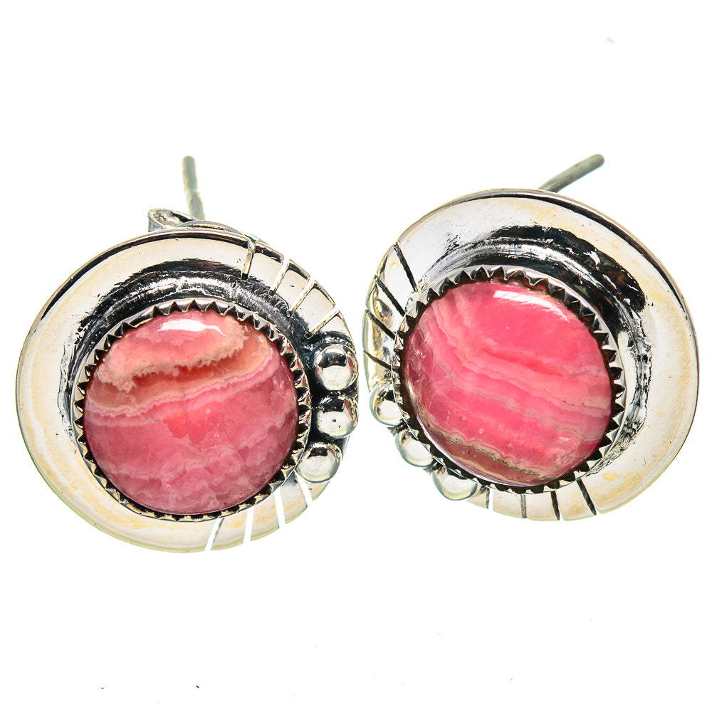 Rhodochrosite Earrings handcrafted by Ana Silver Co - EARR414750