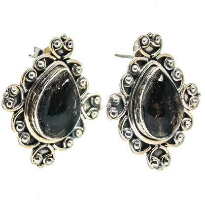 Golden Seraphinite Earrings handcrafted by Ana Silver Co - EARR414752