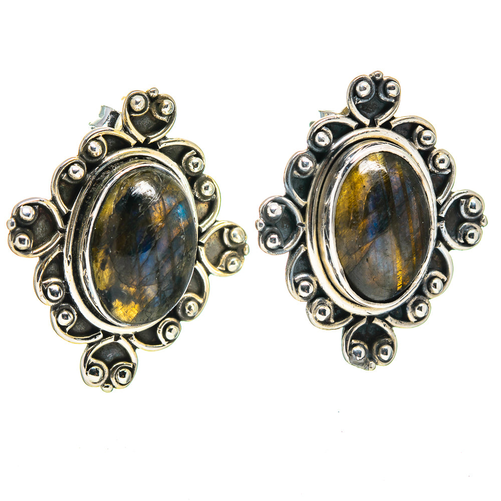 Labradorite Earrings handcrafted by Ana Silver Co - EARR414757