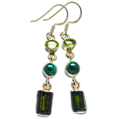 Green Tourmaline Earrings handcrafted by Ana Silver Co - EARR414769