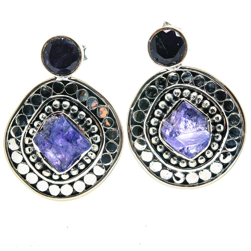 Tanzanite Earrings handcrafted by Ana Silver Co - EARR414781