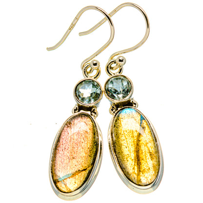 Labradorite Earrings handcrafted by Ana Silver Co - EARR414796