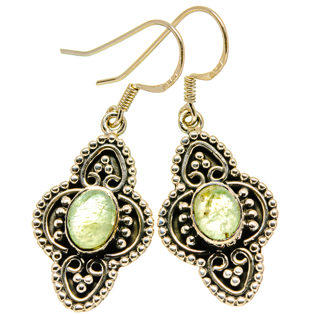 Prehnite Earrings handcrafted by Ana Silver Co - EARR414804