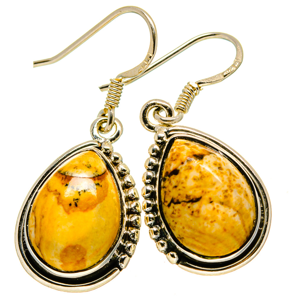Picture Jasper Earrings handcrafted by Ana Silver Co - EARR414807
