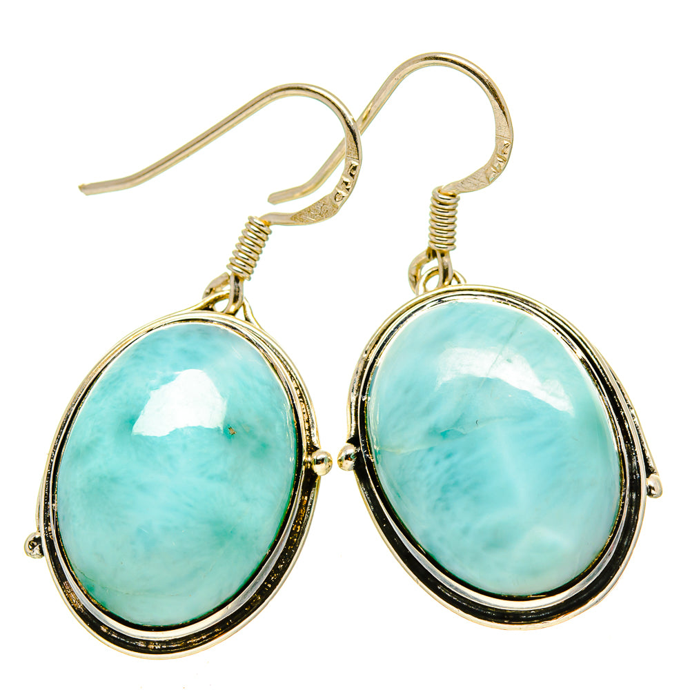 Larimar Earrings handcrafted by Ana Silver Co - EARR414811