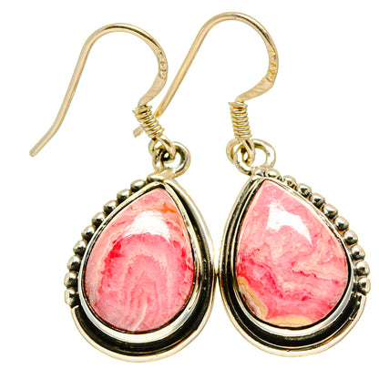 Rhodochrosite Earrings handcrafted by Ana Silver Co - EARR414813
