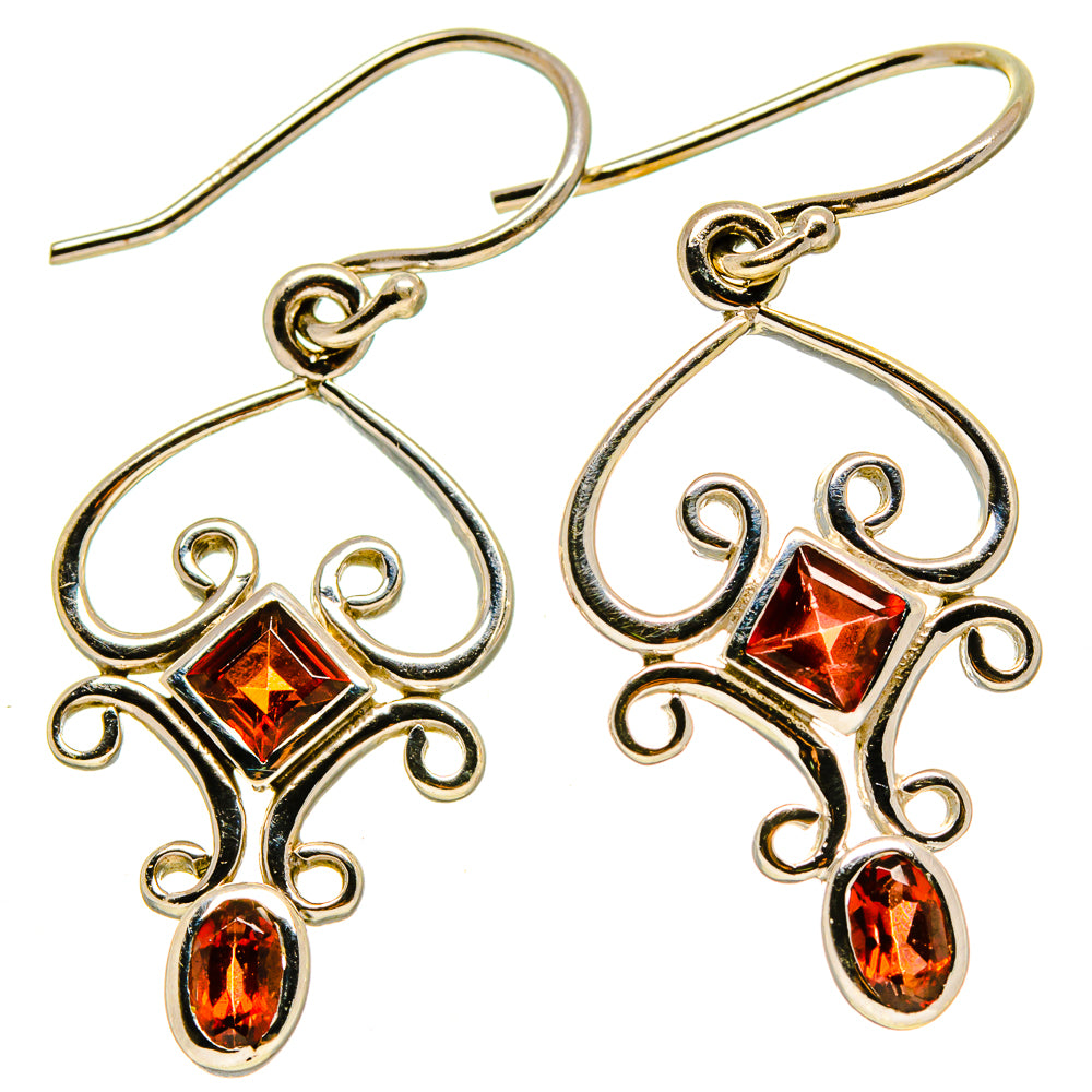 Garnet Earrings handcrafted by Ana Silver Co - EARR414819