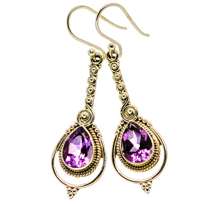 Amethyst Earrings handcrafted by Ana Silver Co - EARR414829