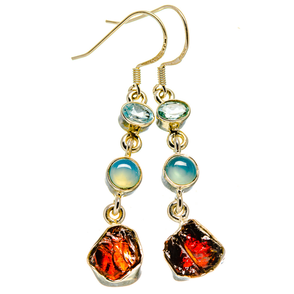 Garnet Earrings handcrafted by Ana Silver Co - EARR414832