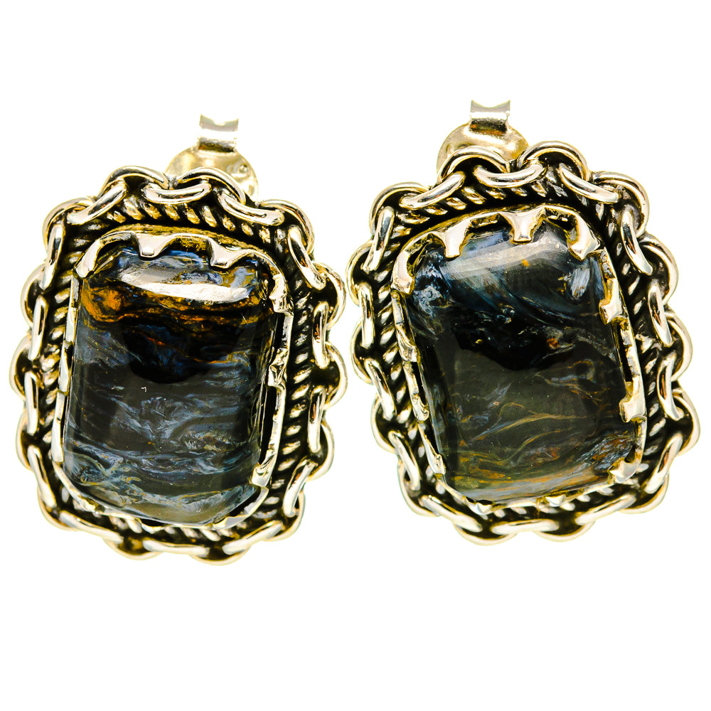 Pietersite Earrings handcrafted by Ana Silver Co - EARR414842