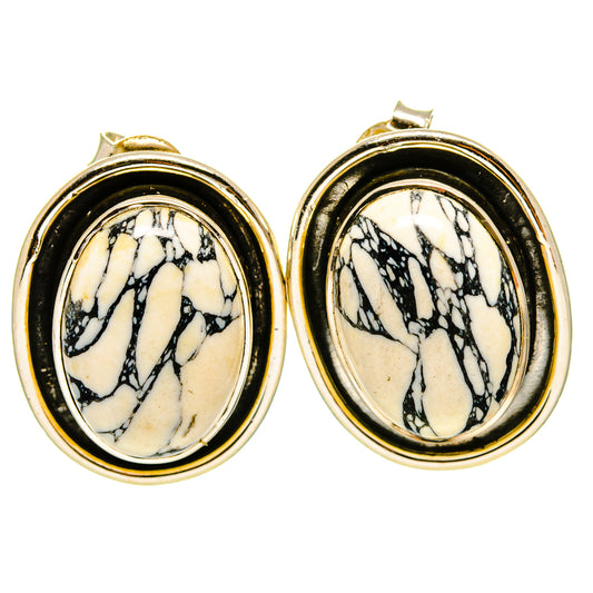 Howlite Earrings handcrafted by Ana Silver Co - EARR414852