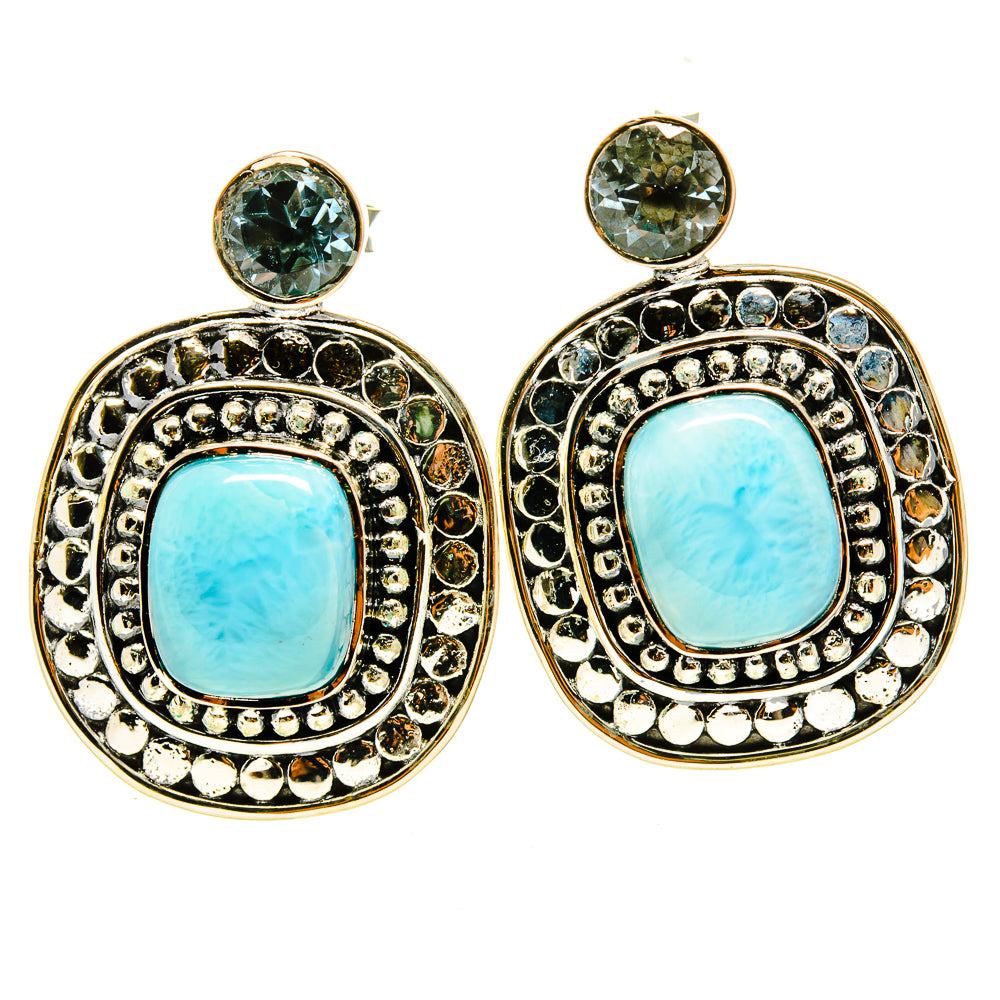 Larimar Earrings handcrafted by Ana Silver Co - EARR414853