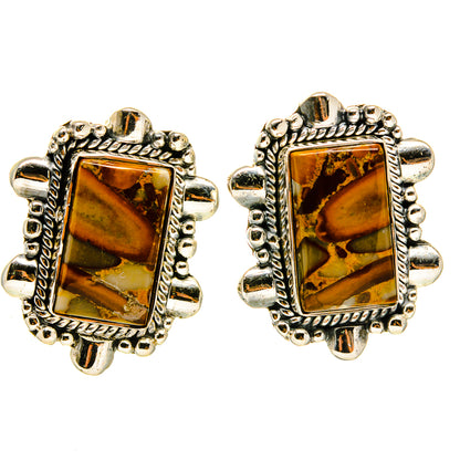 Bamboo Jasper Earrings handcrafted by Ana Silver Co - EARR414855