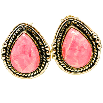 Rhodochrosite Earrings handcrafted by Ana Silver Co - EARR414859