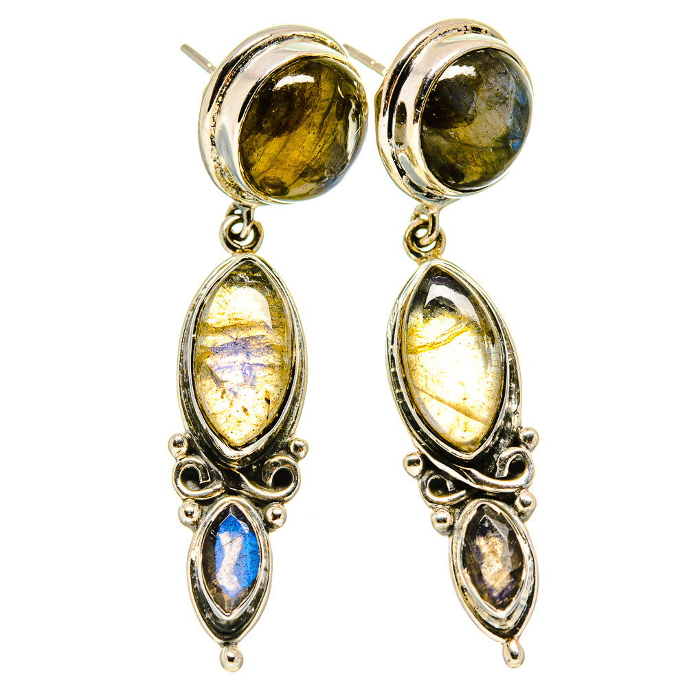 Labradorite Earrings handcrafted by Ana Silver Co - EARR414862