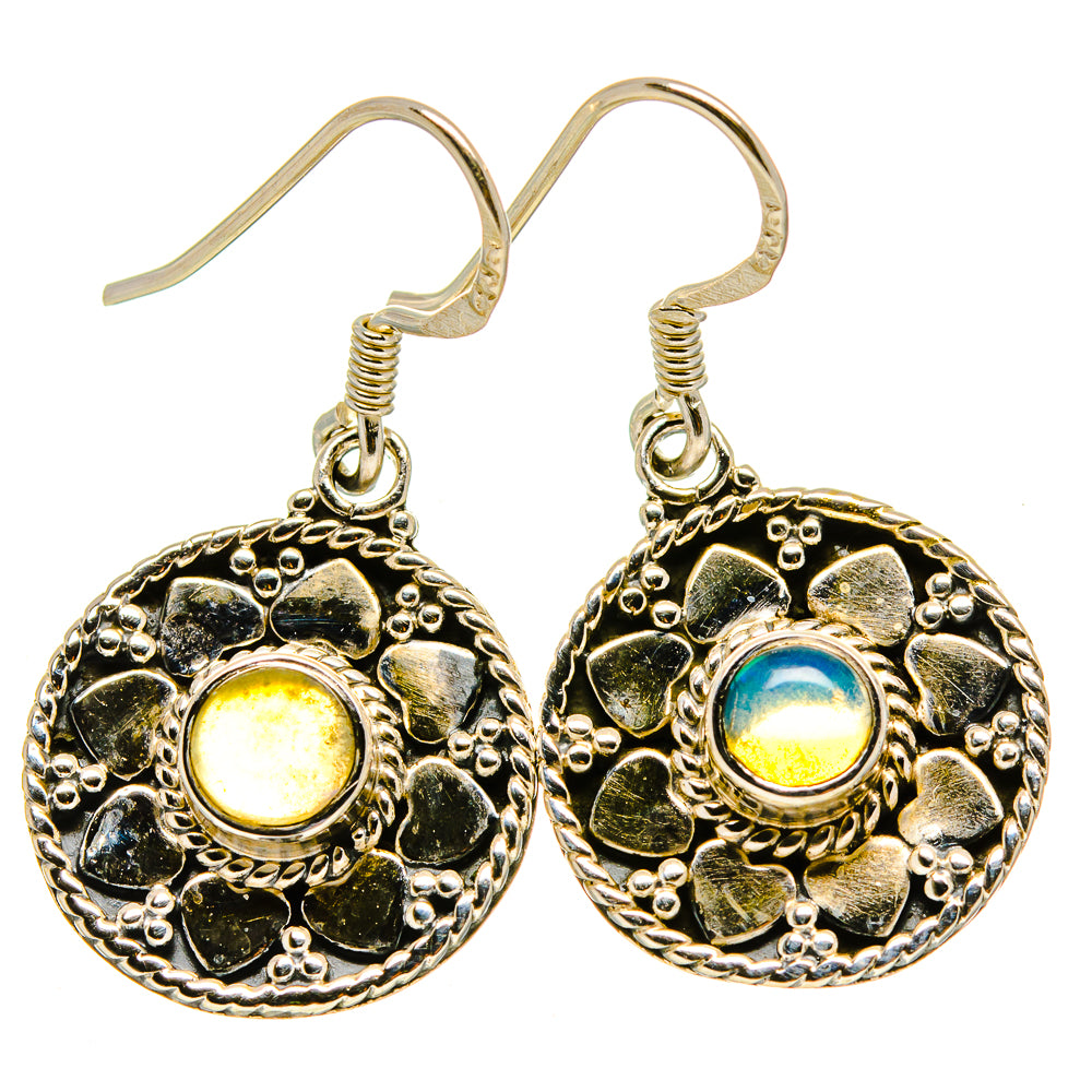 Ethiopian Opal Earrings handcrafted by Ana Silver Co - EARR414867