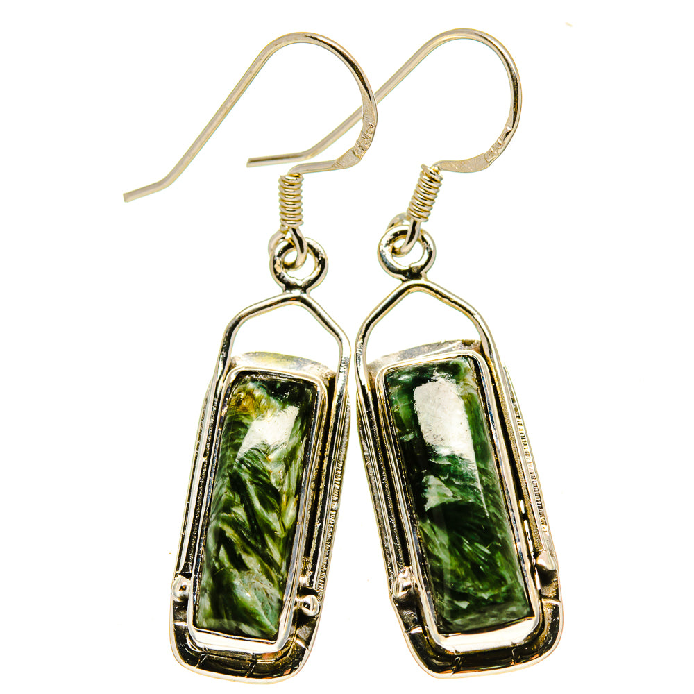 Seraphinite Earrings handcrafted by Ana Silver Co - EARR414870