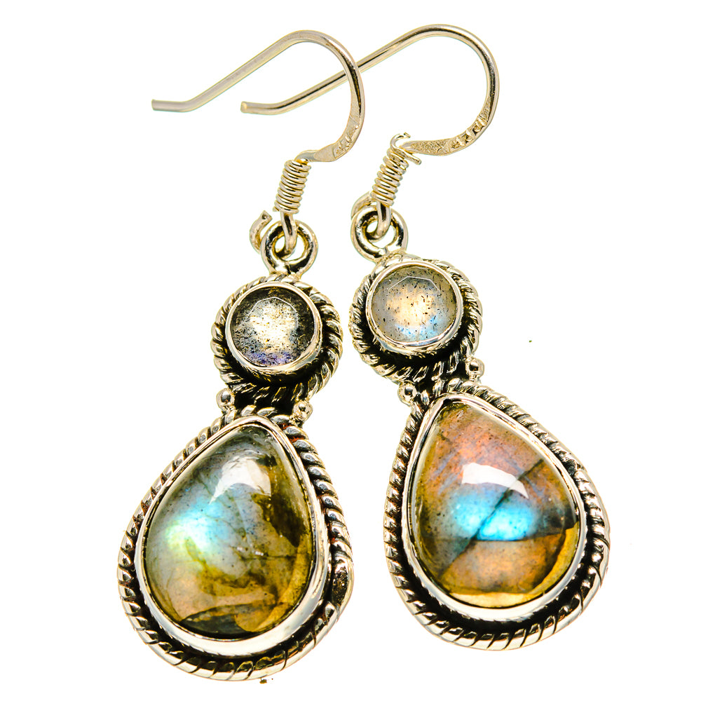 Labradorite Earrings handcrafted by Ana Silver Co - EARR414878