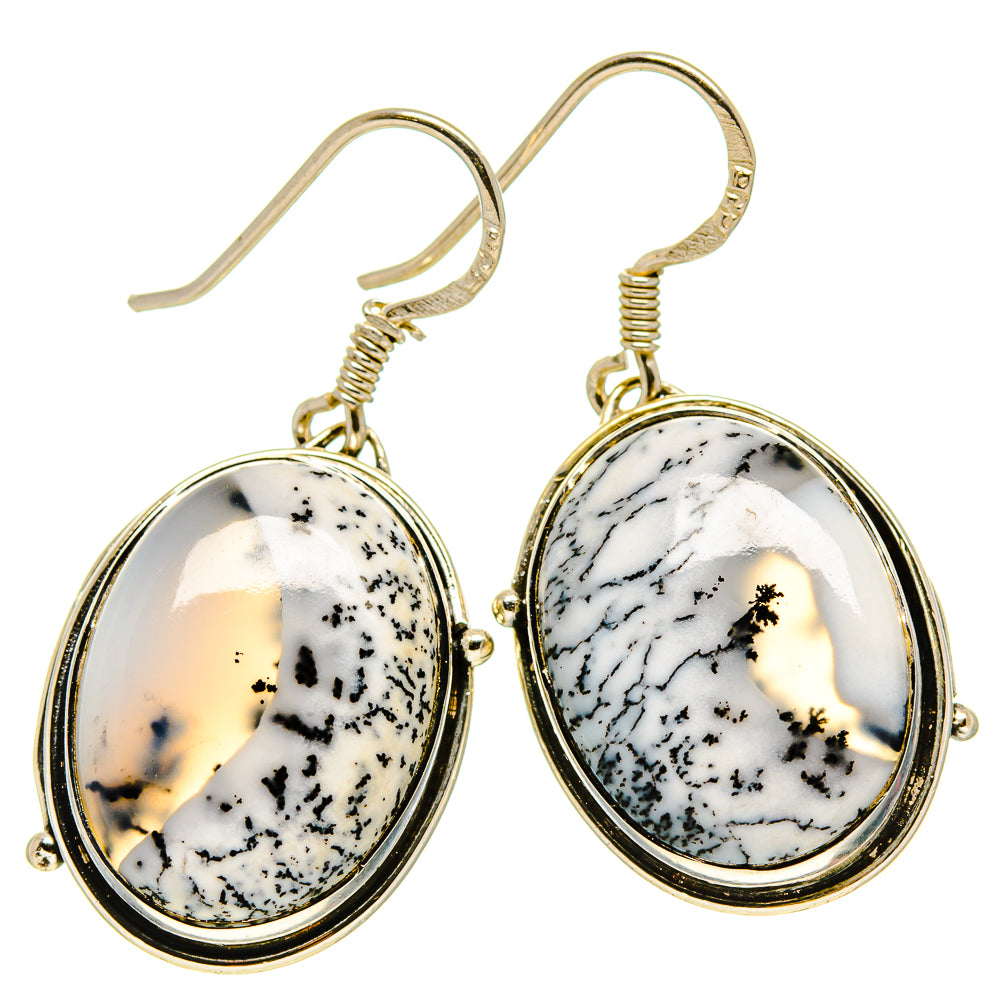 Dendritic Opal Earrings handcrafted by Ana Silver Co - EARR414886