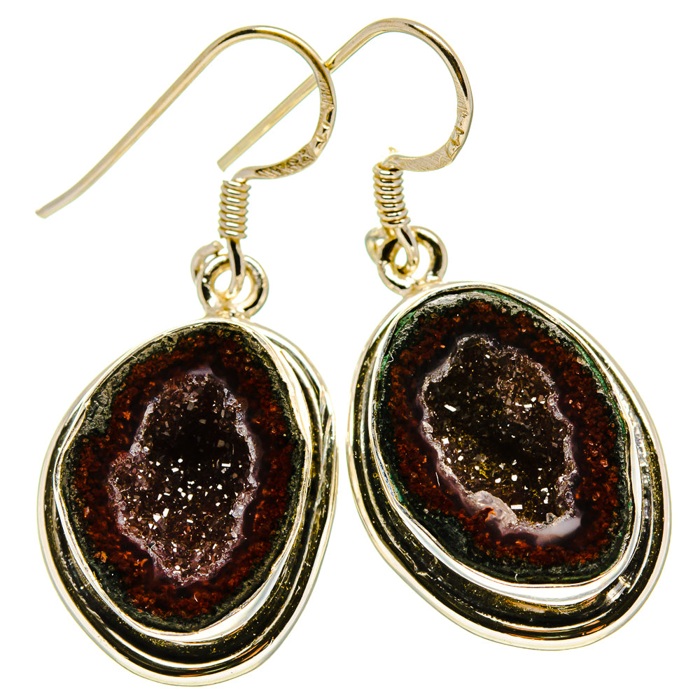 Coconut Geode Druzy Earrings handcrafted by Ana Silver Co - EARR414887