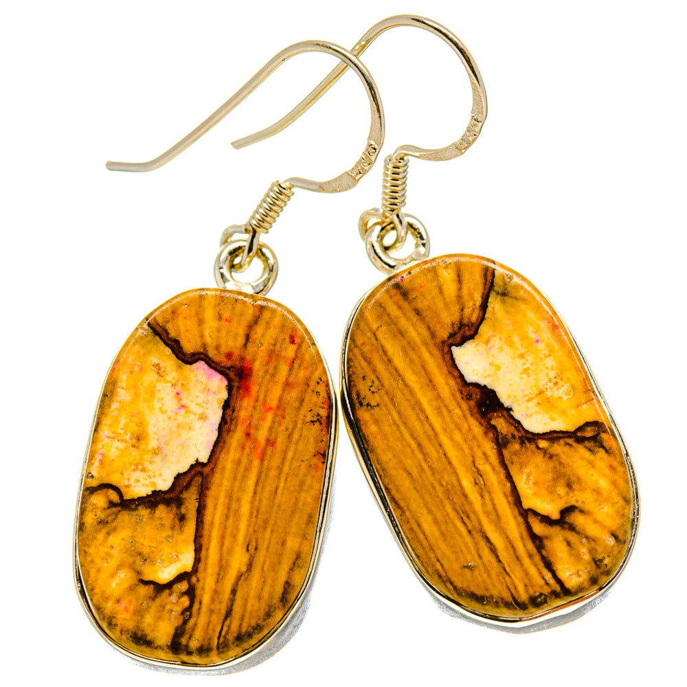Picture Jasper Earrings handcrafted by Ana Silver Co - EARR414896