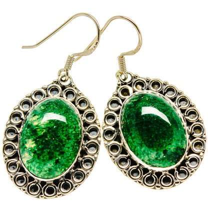 Green Aventurine Earrings handcrafted by Ana Silver Co - EARR414899