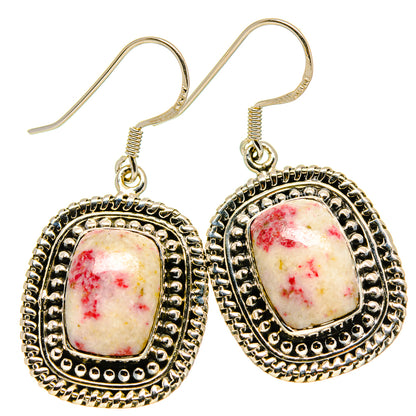 Thulite Earrings handcrafted by Ana Silver Co - EARR414900