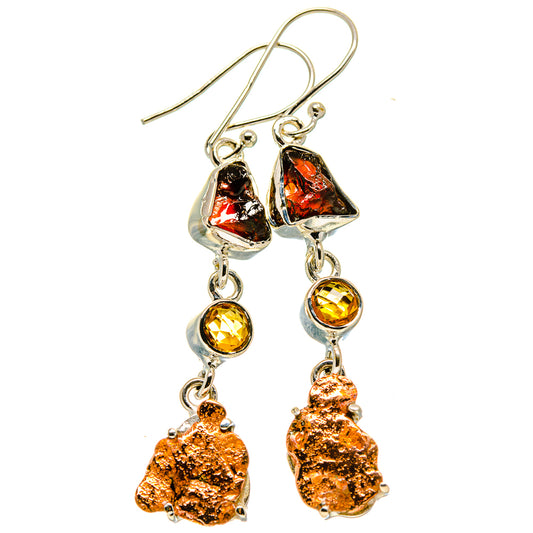 Blister Copper Earrings handcrafted by Ana Silver Co - EARR414903