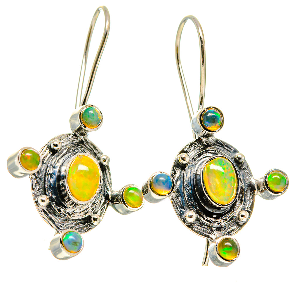 Ethiopian Opal Earrings handcrafted by Ana Silver Co - EARR414905