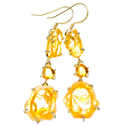 Citrine Earrings handcrafted by Ana Silver Co - EARR414907