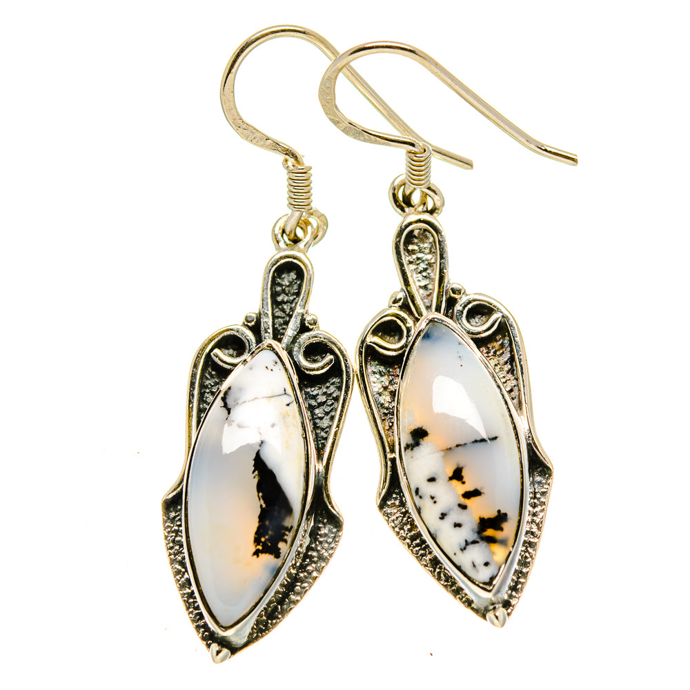Dendritic Opal Earrings handcrafted by Ana Silver Co - EARR414928