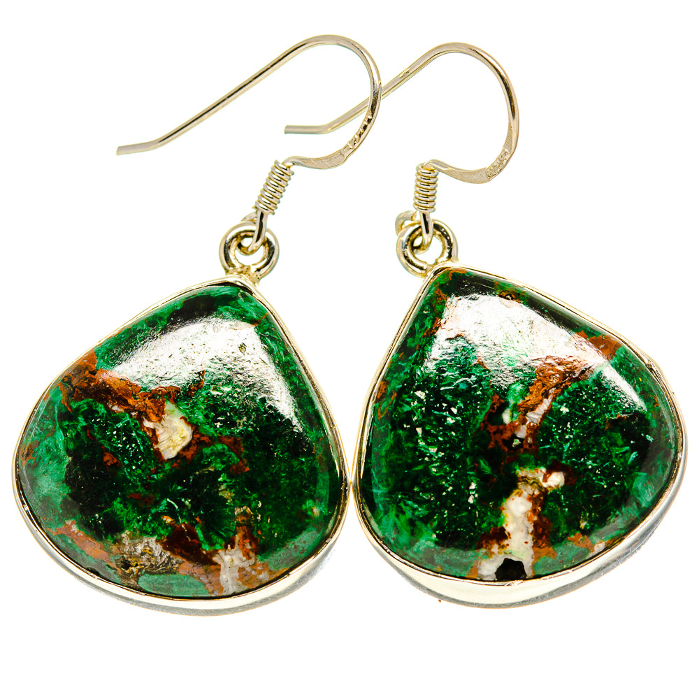 Chrysocolla Earrings handcrafted by Ana Silver Co - EARR414930