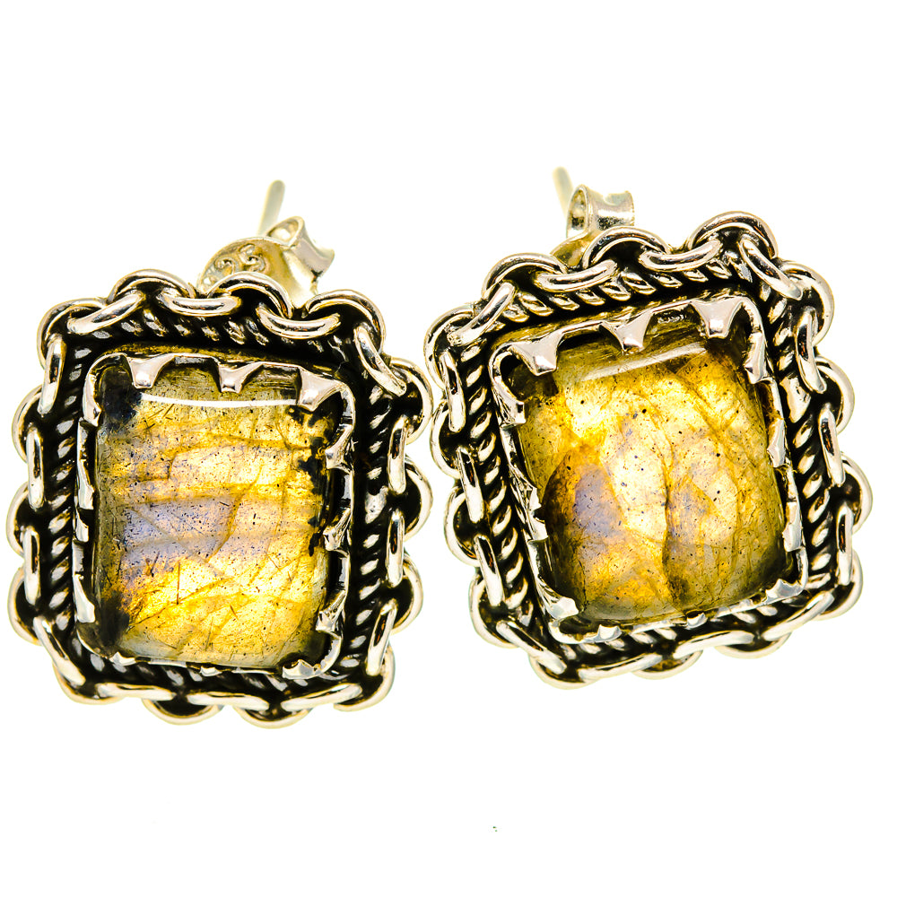 Labradorite Earrings handcrafted by Ana Silver Co - EARR414935