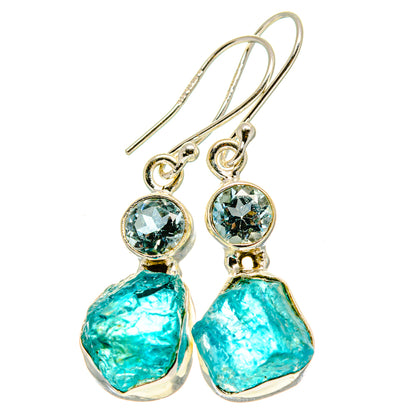 Blue Fluorite Earrings handcrafted by Ana Silver Co - EARR414945