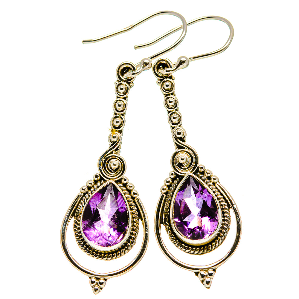 Amethyst Earrings handcrafted by Ana Silver Co - EARR414958