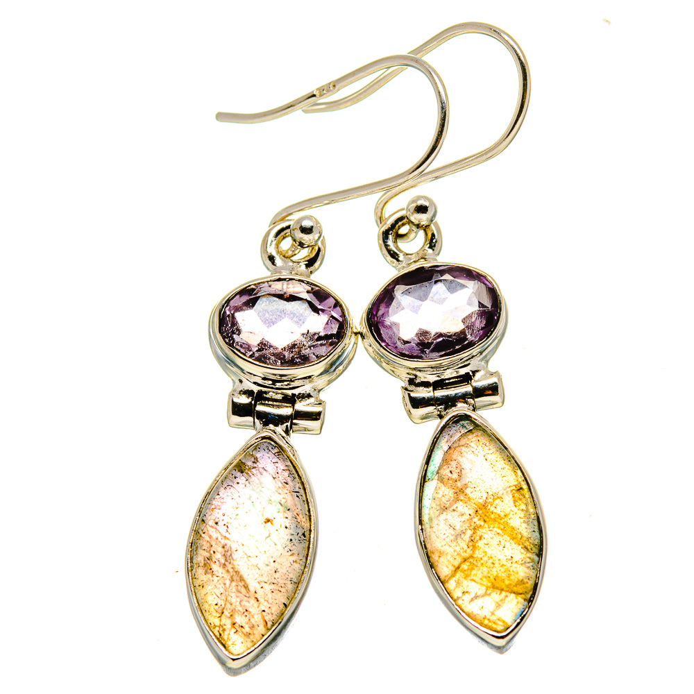 Labradorite Earrings handcrafted by Ana Silver Co - EARR414971