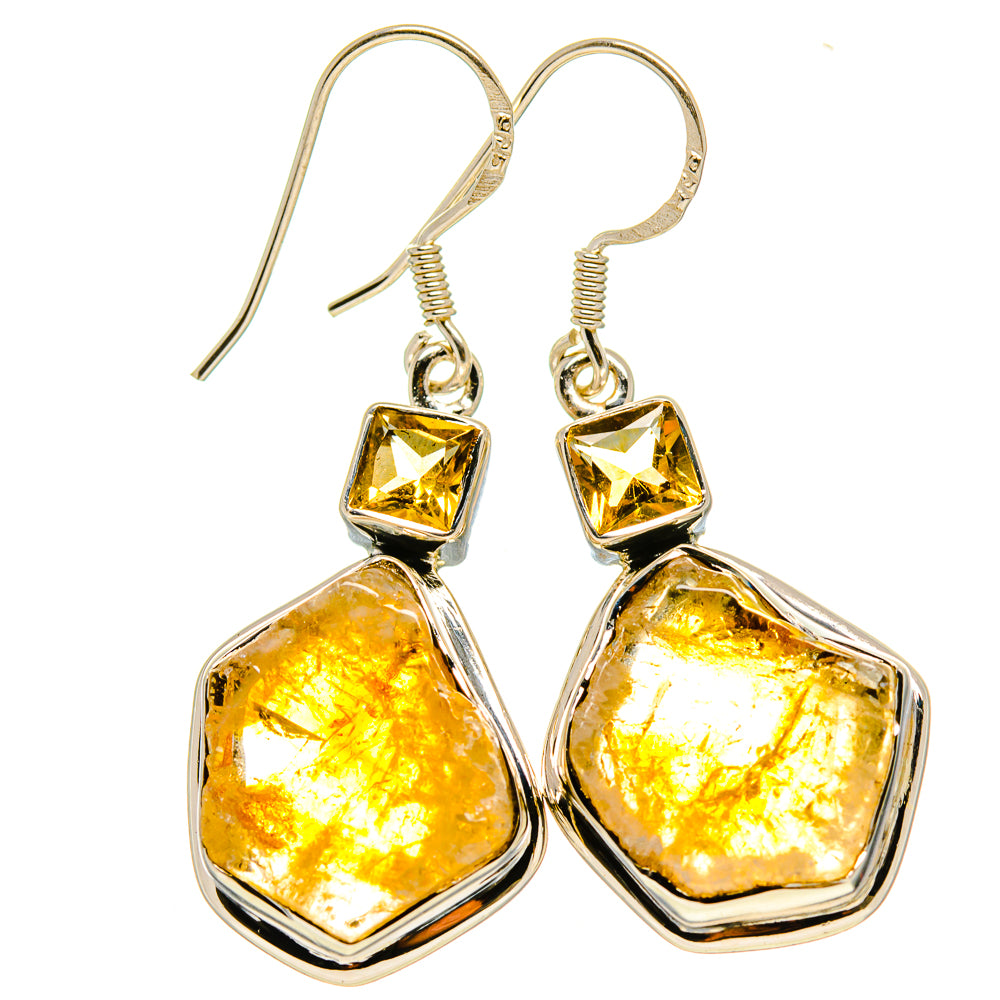 Citrine Earrings handcrafted by Ana Silver Co - EARR414973