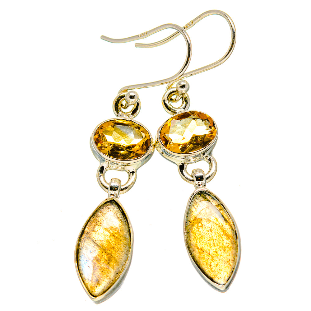 Labradorite Earrings handcrafted by Ana Silver Co - EARR414976
