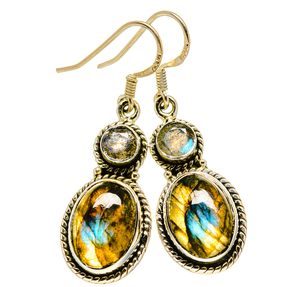 Labradorite Earrings handcrafted by Ana Silver Co - EARR414982