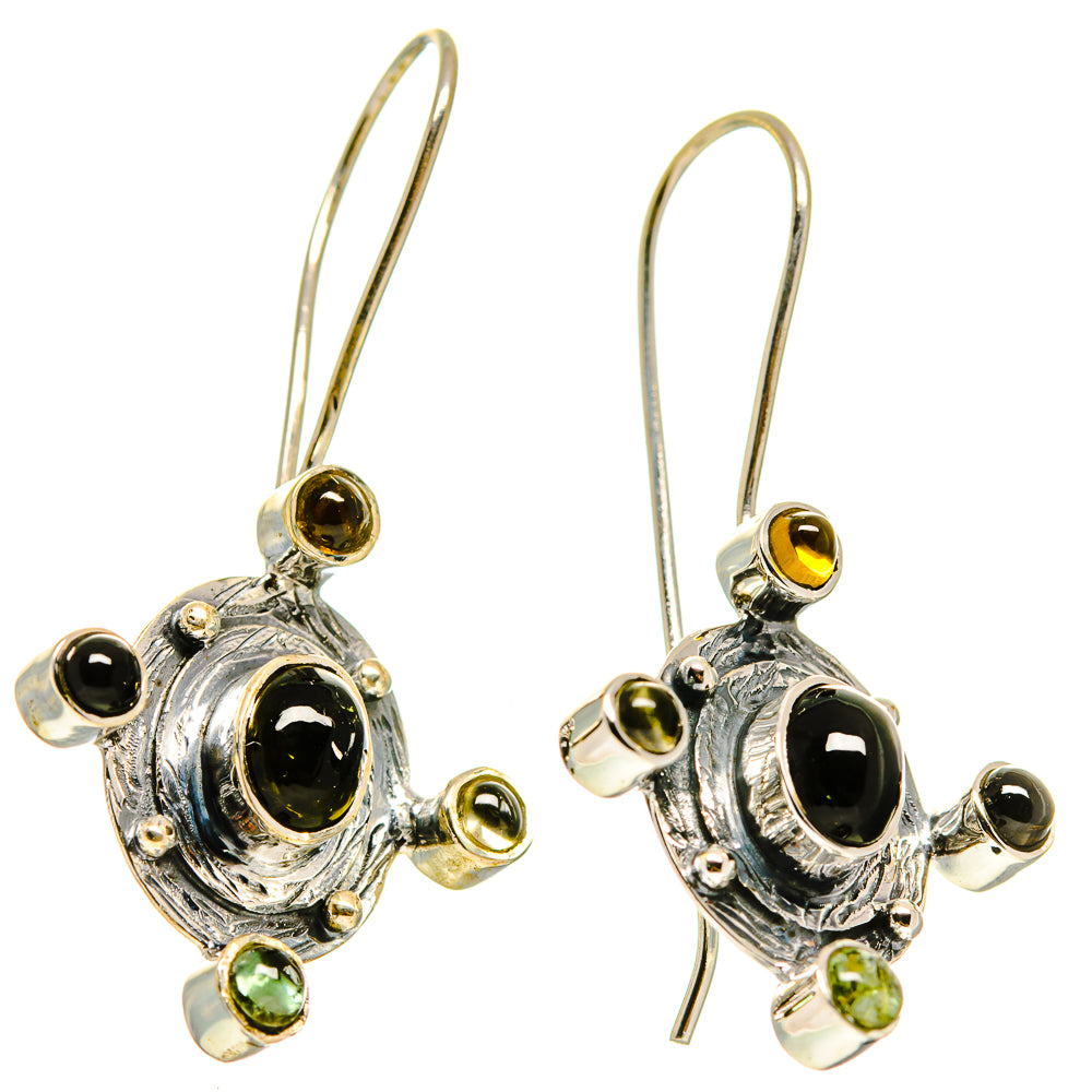 Black Onyx Earrings handcrafted by Ana Silver Co - EARR414987