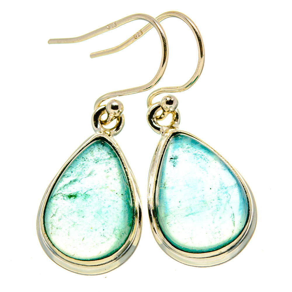 Green Fluorite Earrings handcrafted by Ana Silver Co - EARR414988