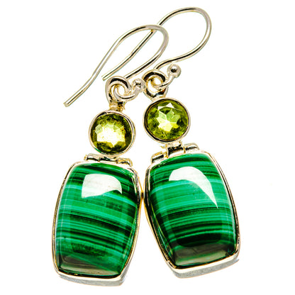 Malachite Earrings handcrafted by Ana Silver Co - EARR414994
