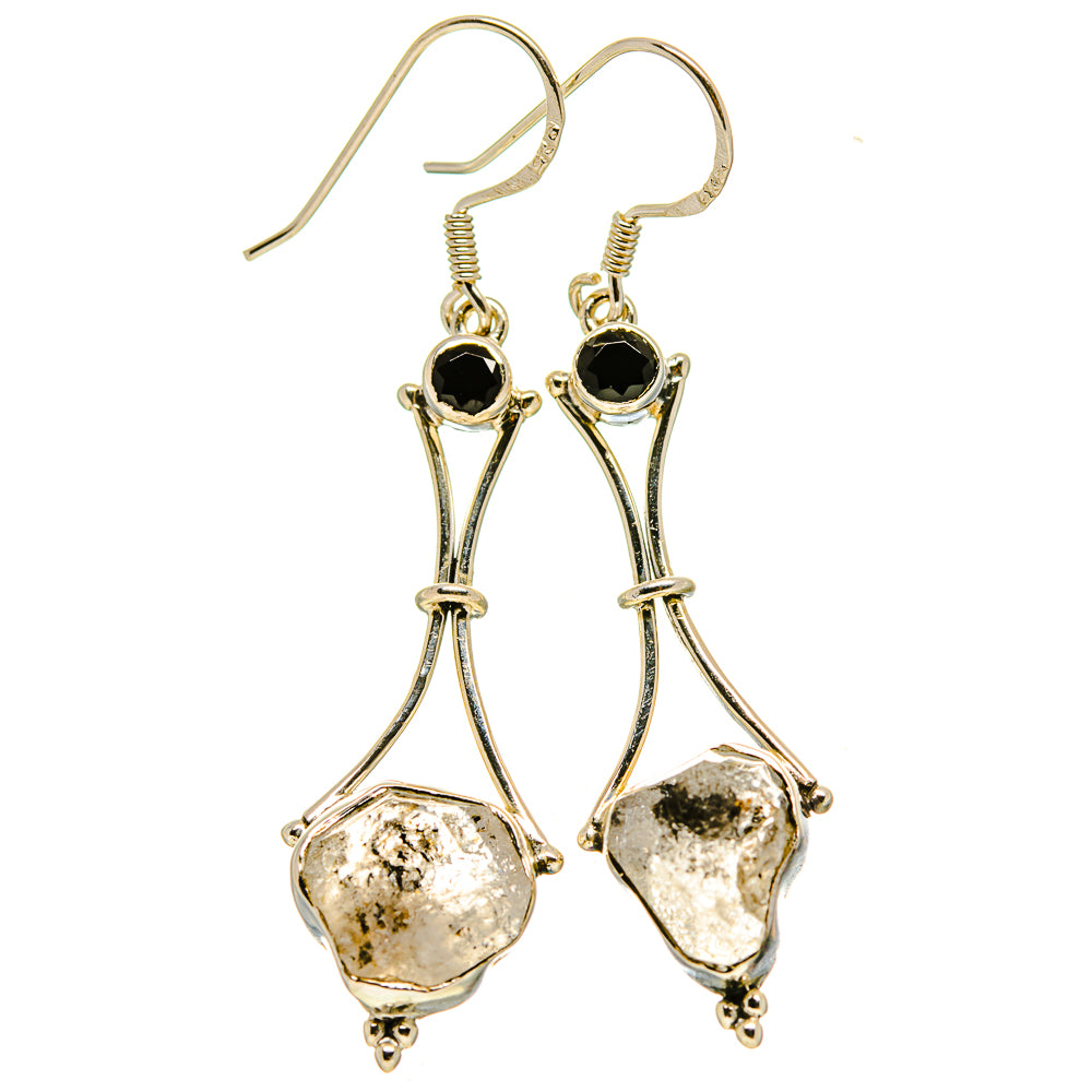 Herkimer Diamond Earrings handcrafted by Ana Silver Co - EARR415001