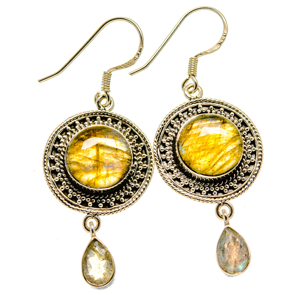 Labradorite Earrings handcrafted by Ana Silver Co - EARR415007